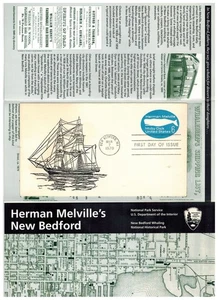WHALING HERMAN MELVILLE MOBY DICK U554 SCARCE SHIP CACHET & NEW BEDFORD FOLDER - Picture 1 of 1