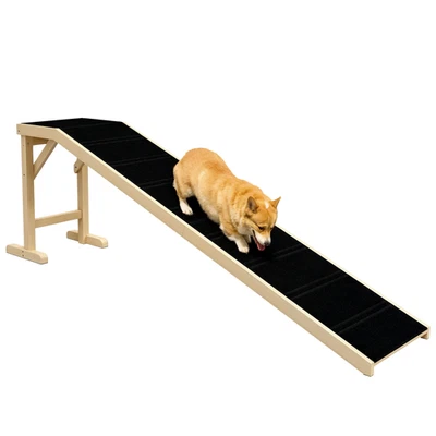 Pet Bed Ramp w/ Non-Slip Carpet & Top Platform Older Dogs, 77lb. Weight Limit - Image 1 of 4