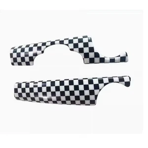 For MINI Cooper R55 R56 R57 08-13 Checkered Dashboard Console Panel Cover Trim - Picture 1 of 4