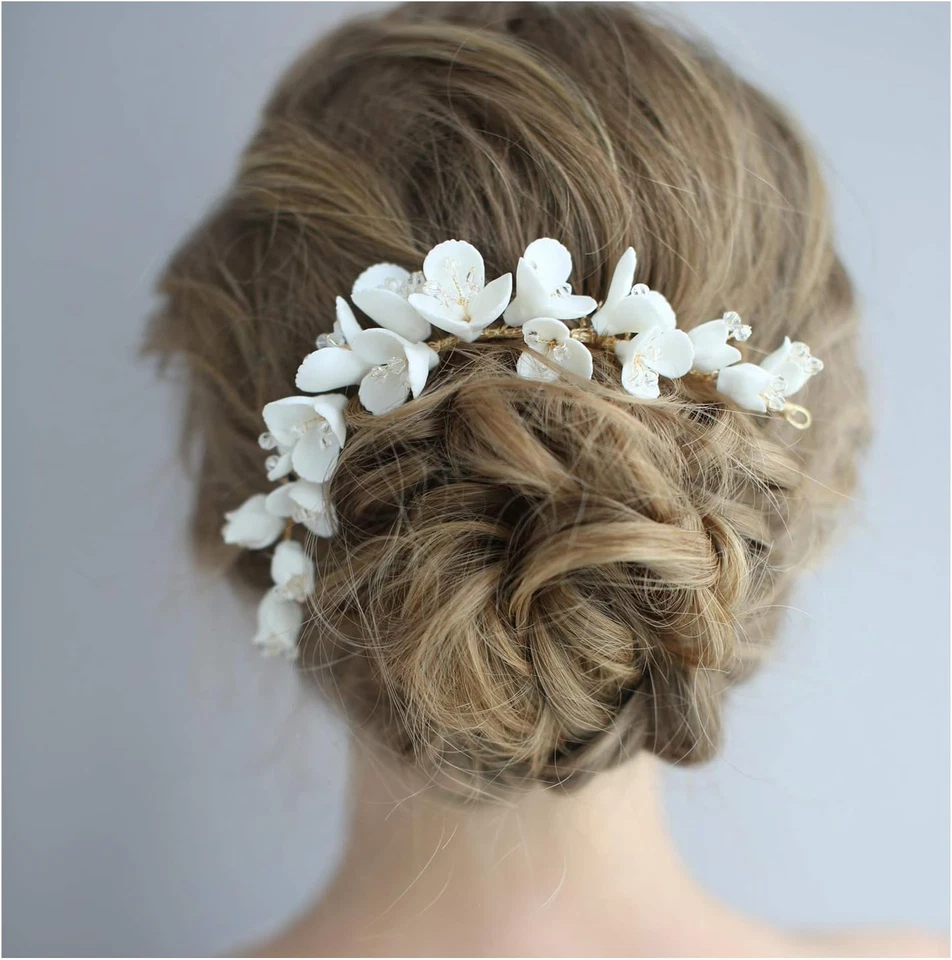 Donna Clip Pettine per Capelli,Gioielli Da Sposa,Accessori per Capelli Sposa,Gio - Immagine 1 di 4