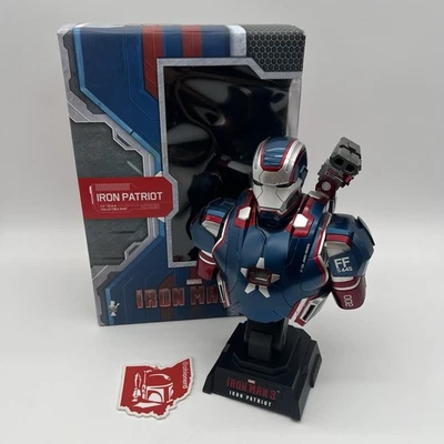 HOT TOYS IRON MAN 3 IRON PATRIOT ESCALA 1/4 EDICIÓN LIMITADA BUSTO ESTATUA HTB12 Foto 1 de 4