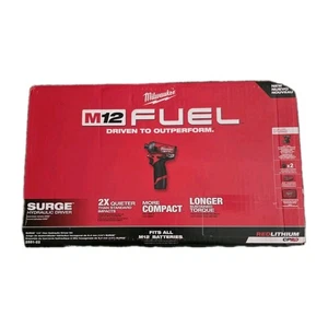 Milwaukee M12 FUEL SURGE 12V 1/4" Kit de atornillador de impacto inalámbrico sin escobillas TOTALMENTE NUEVO - Imagen 1 de 4