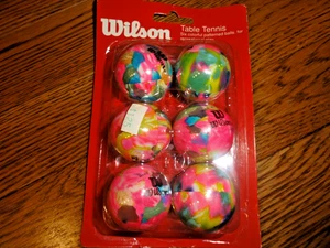 6 bolas de ping-pong coloridas marca Wilson - Imagen 1 de 12