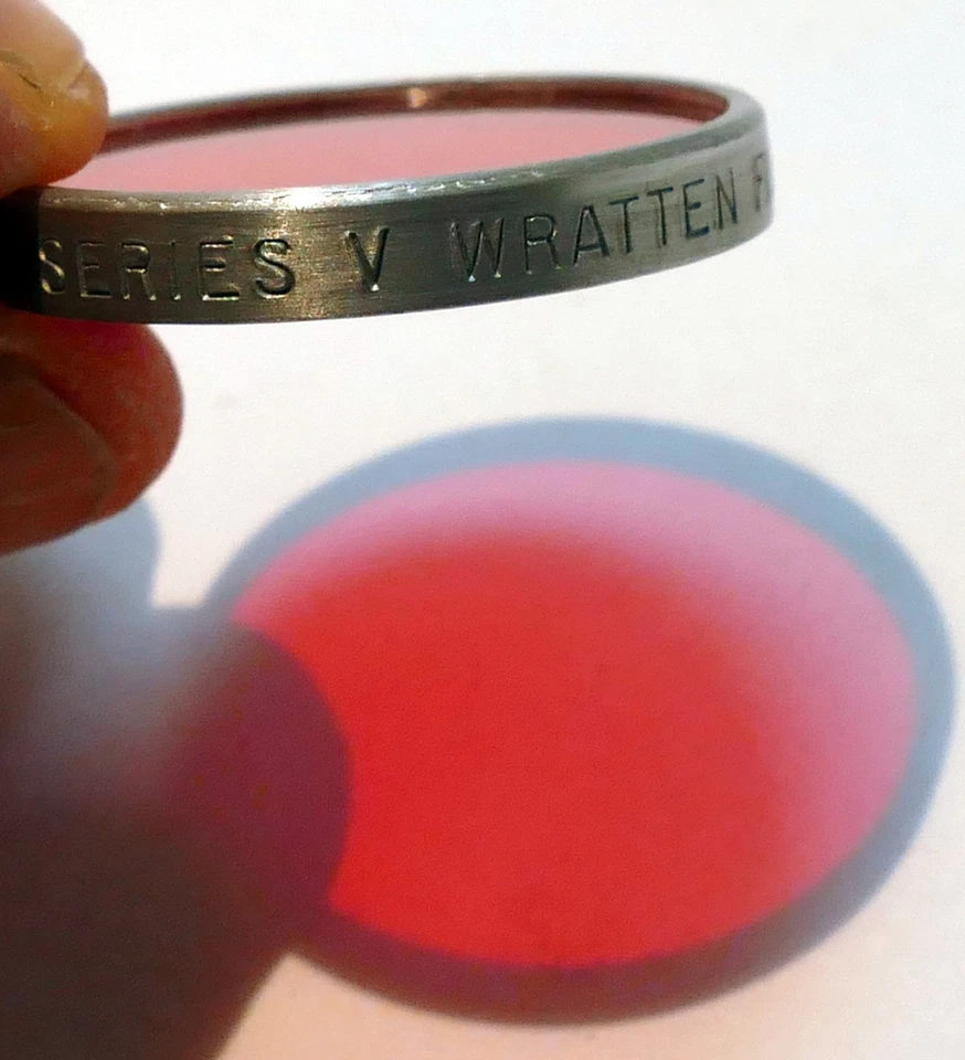 Kodak A Yellow glass lens Filter 30mm OD drop in series V #5 25A - Image 1 of 4