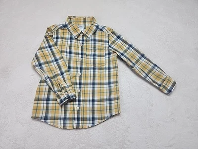 Carter's на пуговицах клетку мальчиков размер 6 длинным рукавом желтый 100% хлопок - Изображение 1 из 4
