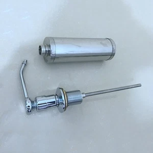  304 Edelstahl Spüle Arbeitsplatte Seifenspender Küche Flasche unter - Bild 1 von 12