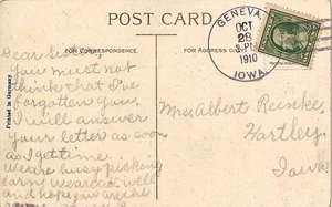 PC Iowa Geneva 1910 4a-bar algo de desgaste en los bordes. - Imagen 1 de 1