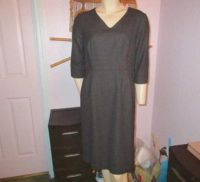 Vtg Pendleton Women's Sheath Dress Size 12 P Wool Pockets Knee Length Office - Image 1 of 4
