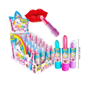 Display Komplett Unicorn Lipstick Lutscher 24 Stück - Bild 1 von 3