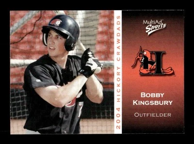 2004 Multi-Ad Hickory Crawdads #20 Bobby Kingsbury NM Near Mint BXCP05 - Image 1 of 2