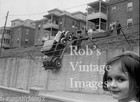 Vintage  Car wreck photo Strange Little girl Police 1930s  