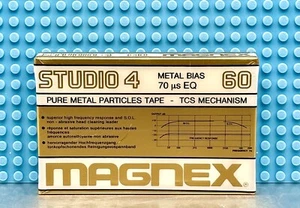 MAGNEX STUDIO 4 METAL 60 TYPE IV BLANK CASSETTE TAPE (1) (SEALED) - Picture 1 of 3