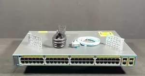 Cisco WS-C2960-48PST-L 48 Port PoE Ethernet Switch - Same Day Shipping - Picture 1 of 5