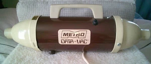 Vintage Metro Data Vac Office Vacuum Canister Handheld w/Attachments&bags TESTED - Picture 1 of 10