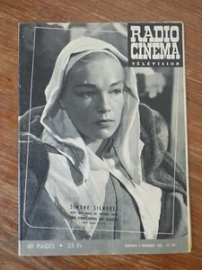 TELEVISION RADIO CINEMA (Futur TELERAMA) SIMONE SIGNORET (Novembre 1956) - Picture 1 of 2