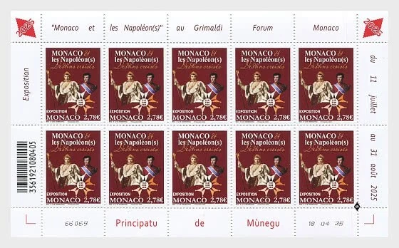 monaco 2025 Grimaldi Forum THE NAPOLEON Intertwined Destinies emperor 10v FULL - Image 1 of 1