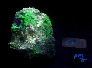 Fluorescent Willemite Calcite and Fluorite Purple Passion Mine PM2 - Picture 1 of 8