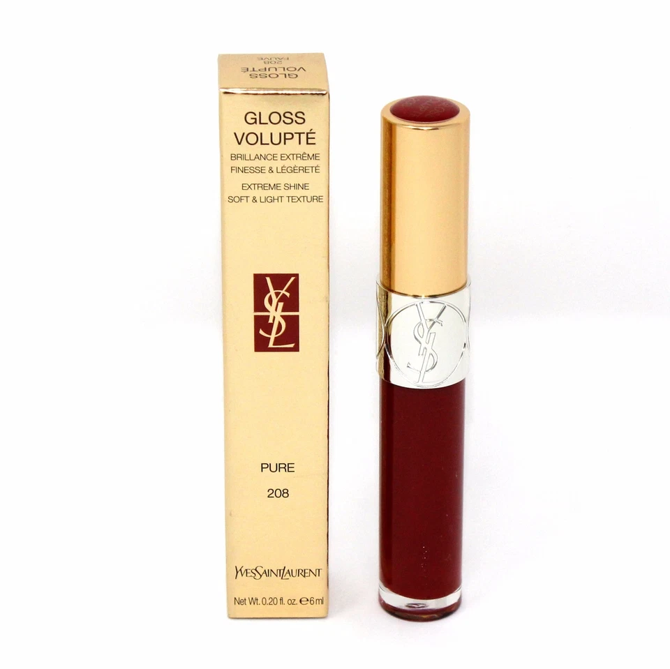 YSL GLOSS VOLUPTE BRILLO EXTREMO TEXTURA SUAVE Y LIGERA PURA 6 ML #208 NUEVO EN CAJA-YSL71347 Foto 1 de 1