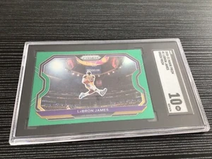 2020-21 Panini Prizm Green Prizm LeBron James #1 SGC 10 - Picture 1 of 3