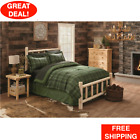 Cedar Log Bed King Size Headboard Footboard Frame Bedroom Home Cabin Furniture