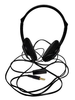 Teléfonos con cabezal con cable Labtec MP-340 - negros - PROBADOS Foto 1 de 4