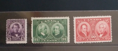 CANADA 1927 5c 12c 20c SG 271 272 273 Sc 146 147 148 set 3 MLH - Image 1 of 2