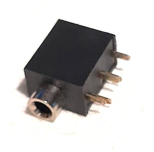 2 Pieces of 3.5mm AUDIO PHONE JACK with 2 switches Right Angle PCB mount - Picture 1 of 5