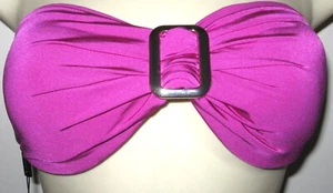 John Lewis Purple Bandeau Bikini Top Size UK 12 Nwt removable padding - Picture 1 of 6