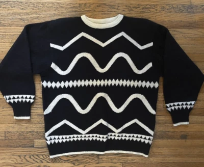 Suéter para mujer Liz Claiborne Colecciones grande esquí geométrico nórdico Foto 1 de 4