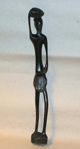 Vintage hand made  African tribal statue wood - Picture 1 of 15