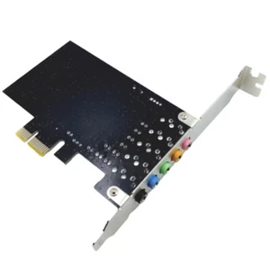 PCI-E 5.1 Sound Card Computer PCIE 5.1 Channel 3D Audio 6 Channels 3D Games - Picture 1 of 3