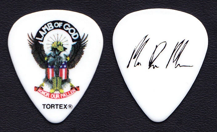 Lamb of God Mark Morton Honor Our Fallen Guitar Pick - 2013 Resolution Tour - Image 1 of 1