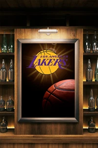 LARGE POSTER Los Angeles Lakers NBA Basketball Decor Wall Art Print 36"x24" - Picture 1 of 4
