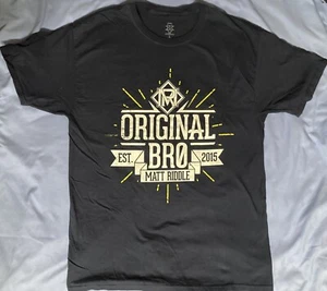 WWE NXT Matt Riddle Men’s Shirt Size Large Original Bro Dark Navy Blue - Picture 1 of 2