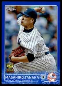 2015 TOPPS CHROME BLUE REFRACTOR /150 Masahiro Tanaka New York Yankees #166 R149