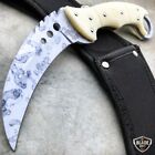 8.5" Tactical Stained Csgo Talon Fixed Blade Counter Strike Karambit Claw Knife