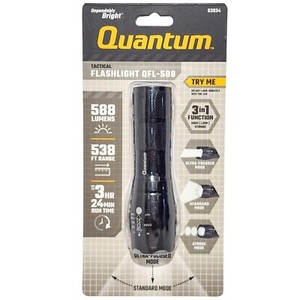 Quantum Focusing Tactical LED Flashlight, QFL-588 3 modes 588 lumens 538ft range