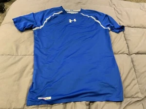 Under Armour Heat Gear XL Azul y Gris Camiseta de Béisbol Ajuste de Compresión UA - Imagen 1 de 5