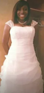 White Wedding Or Cotillion Dress - Picture 1 of 11