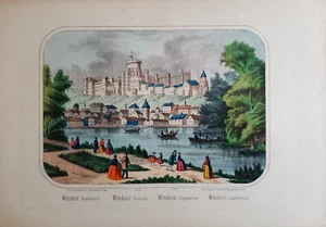 Windsor (Angleterre) lithographie C. Burckardt éditée à Wissembourg 19ème - Photo 1/1