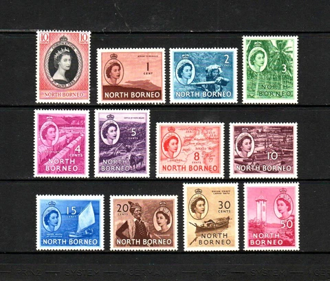 British North Borneo 1954, MLH  (2885) Cover