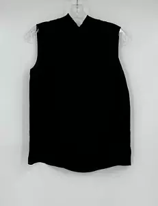 Theory Womens Black Silk Mock Neck Tank Top Sz P NWT - Picture 1 of 6
