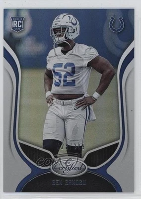 2019 Certified Rookies Mirror /299 Ben Banogu #179 Rookie RC - Image 1 of 2
