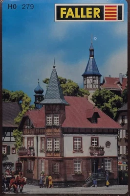 Faller H0 279 Bausatz Wohnhaus/Fachwerkhaus mit Turm NEU eingeschweißt m.OVP  - Bild 1 von 2