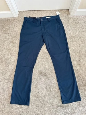 Volcom Frickin Modern Stretch Pants Size 38 Navy Blue New With Tags - Image 1 of 4