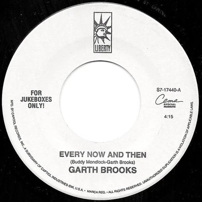 Garth Brooks, Every Now And Then, (7", Jukebox), NM or M-, 3584310675 - Image 1 of 3