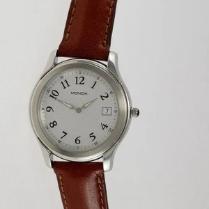 Orologio unisex MONDIA - Swiss quartz- Cassa acciaio 316L, cinta pelle - Picture 1 of 4