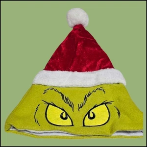 "Sombrero de Papá Noel Ruz The Grinch 11"" fieltro/bordado"  - Imagen 1 de 4