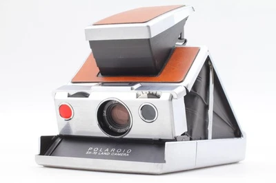 Film Tested Polaroid SX-70 Brown Leather Folding Instant Film Land CAMERA JAPAN - Photo 1/4