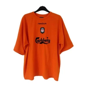 Vintage 90's Liverpool Training Shirt Reebok Orange Football Top 3XL (XXXL) - Picture 1 of 12